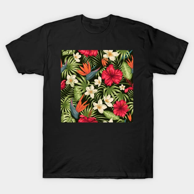 Best Flower Pattern T-Shirt by giantplayful